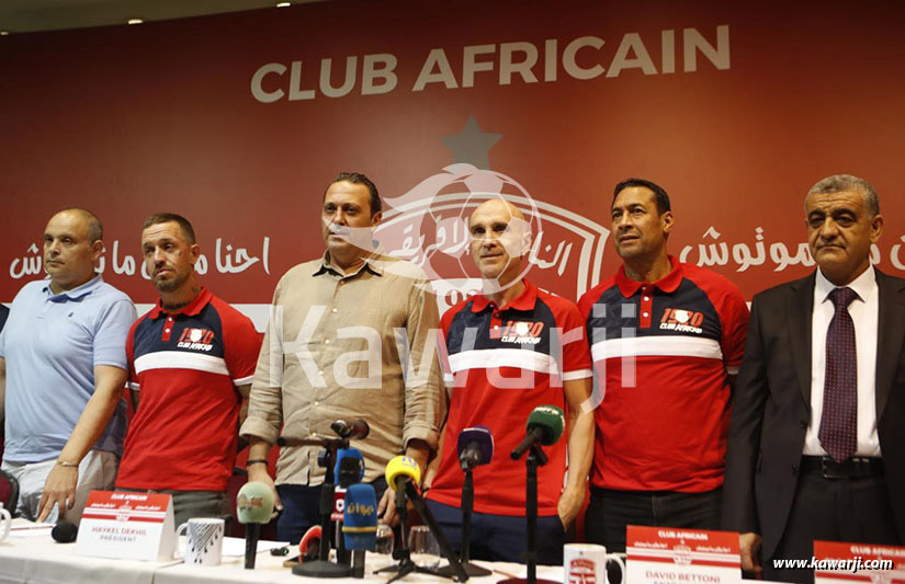 Club Africain : Présentation du nouveau staff technique