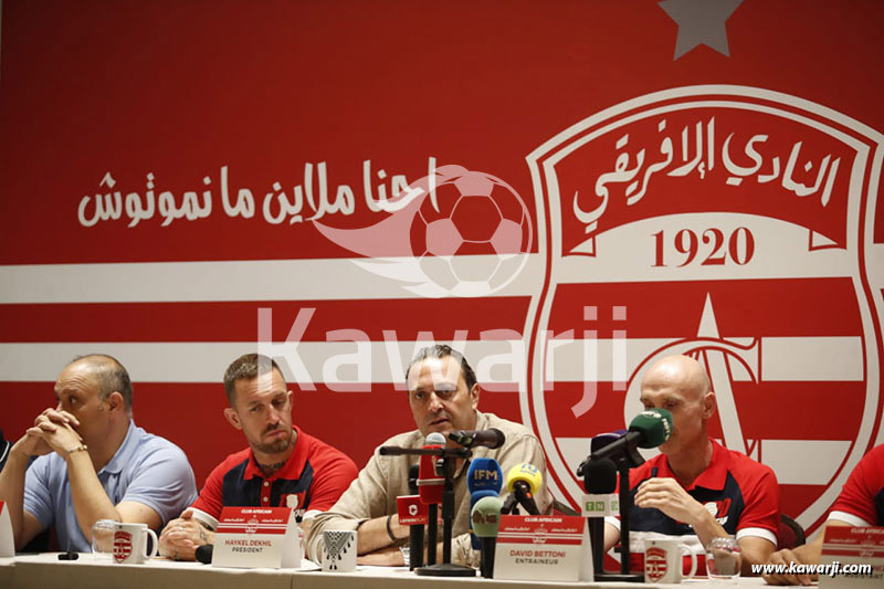 Club Africain : Présentation du nouveau staff technique