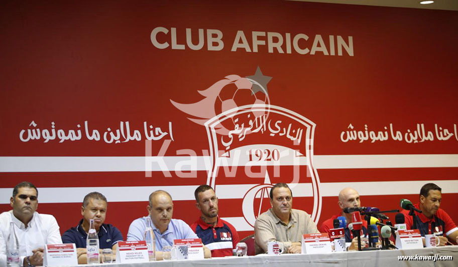 Club Africain : Présentation du nouveau staff technique