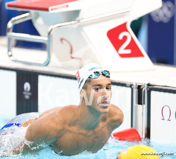 JO 2024 : Ahmed Jaouadi (Séries 800m nage libre)