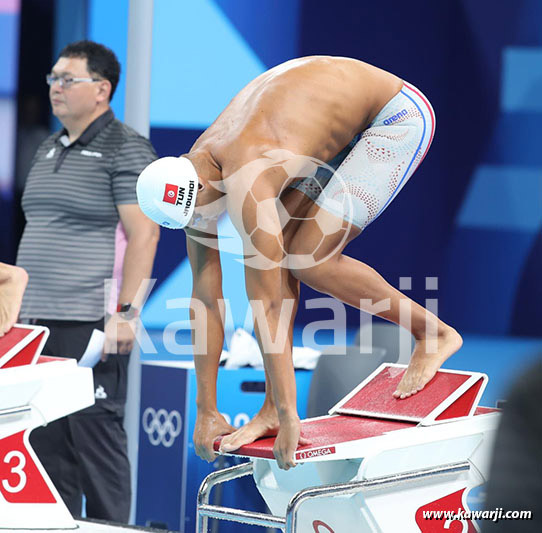 JO 2024 : Ahmed Jaouadi (Séries 800m nage libre)