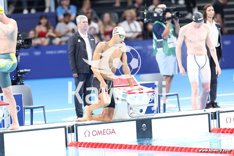 JO 2024 : Ahmed Jaouadi (Finale 800m nage libre)