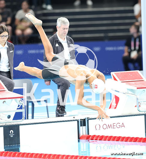 JO 2024 : Ahmed Jaouadi (Finale 800m nage libre)