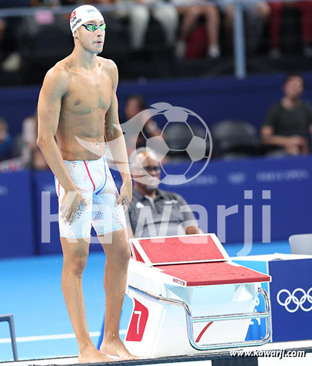 JO 2024 : Ahmed Jaouadi (Séries 1500m nage libre)