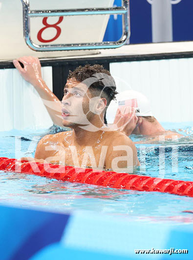 JO 2024 : Ahmed Jaouadi (Séries 1500m nage libre)