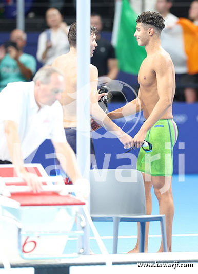 JO 2024 : Ahmed Jaouadi (Finale 1500m nage libre)