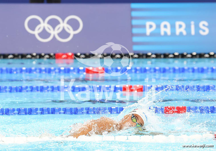 JO 2024 : Ahmed Jaouadi (Finale 1500m nage libre)