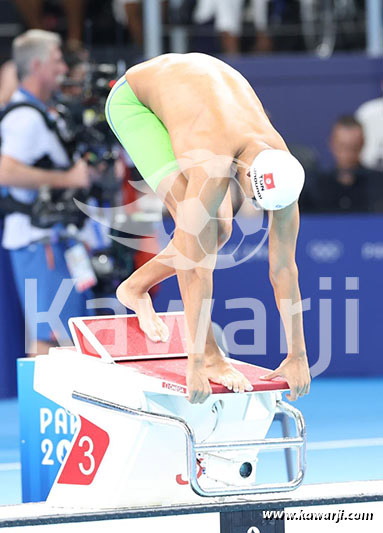 JO 2024 : Ahmed Jaouadi (Finale 1500m nage libre)