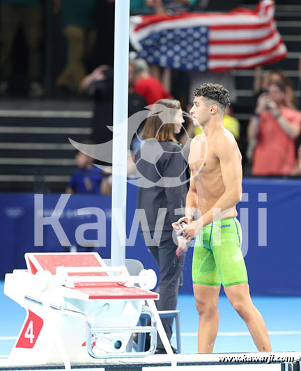 JO 2024 : Ahmed Jaouadi (Finale 1500m nage libre)