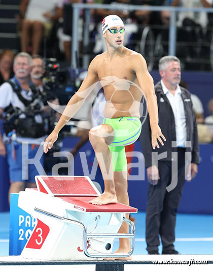 JO 2024 : Ahmed Jaouadi (Finale 1500m nage libre)