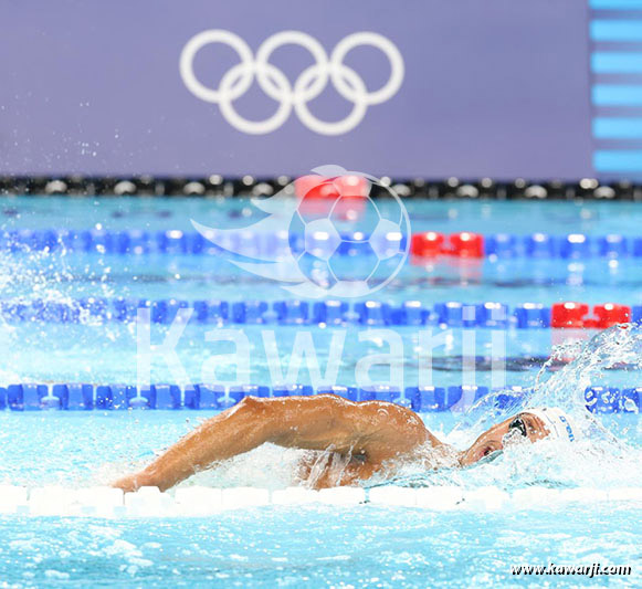 JO 2024 : Ahmed Jaouadi (Finale 1500m nage libre)