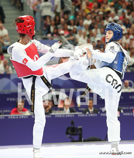 JO 2024 : Ikram Dhahri (Quarts-Taekwondo)