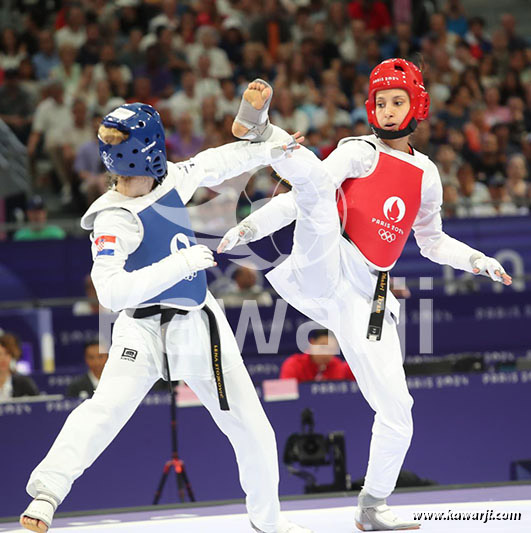 JO 2024 : Ikram Dhahri (Quarts-Taekwondo)