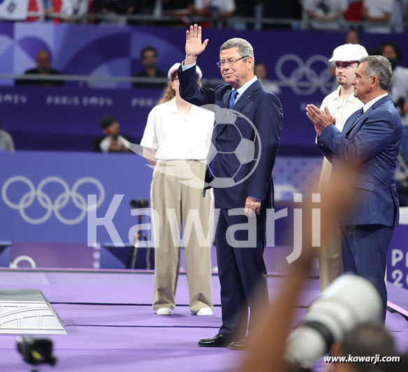 JO 2024 : Khalil Jendoubi (Cérémonie médaille de bronze-Taekwondo)