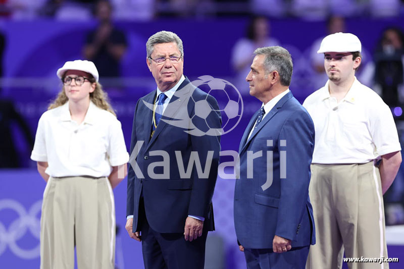 JO 2024 : Khalil Jendoubi (Cérémonie médaille de bronze-Taekwondo)