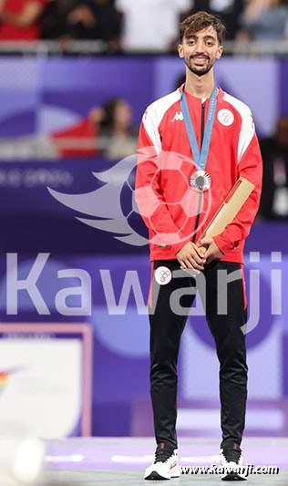 JO 2024 : Khalil Jendoubi (Cérémonie médaille de bronze-Taekwondo)