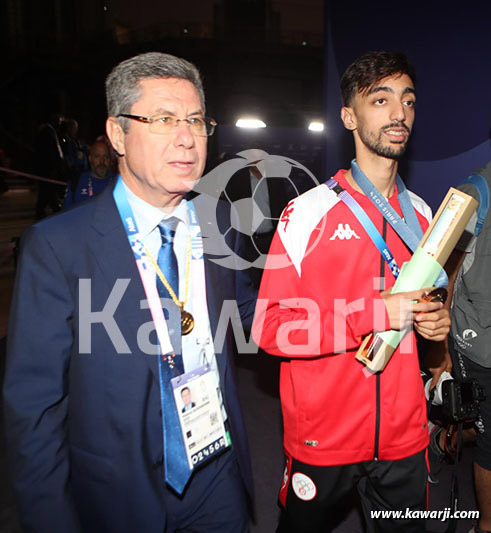 JO 2024 : Khalil Jendoubi (Cérémonie médaille de bronze-Taekwondo)