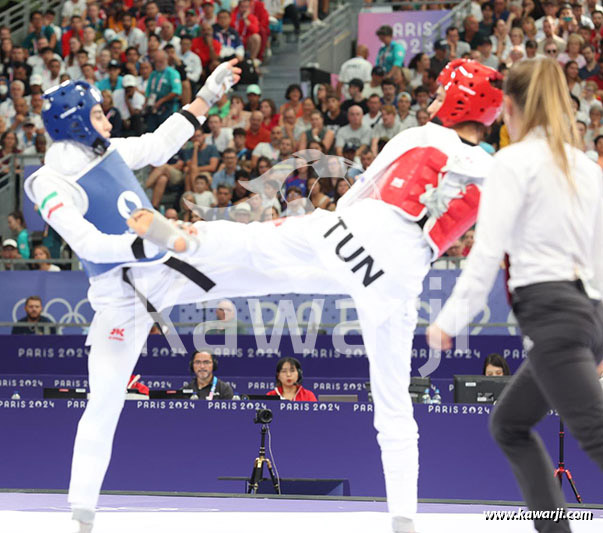 JO 2024 : Chaima Toumi (Quarts Taekwondo-57 kg)