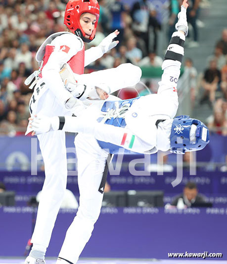 JO 2024 : Chaima Toumi (Quarts Taekwondo-57 kg)