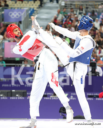 JO 2024 : Firas Kattoussi (Huitièmes Taekwondo -80 kg)