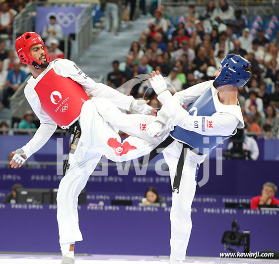 JO 2024 : Firas Kattoussi (Huitièmes Taekwondo -80 kg)