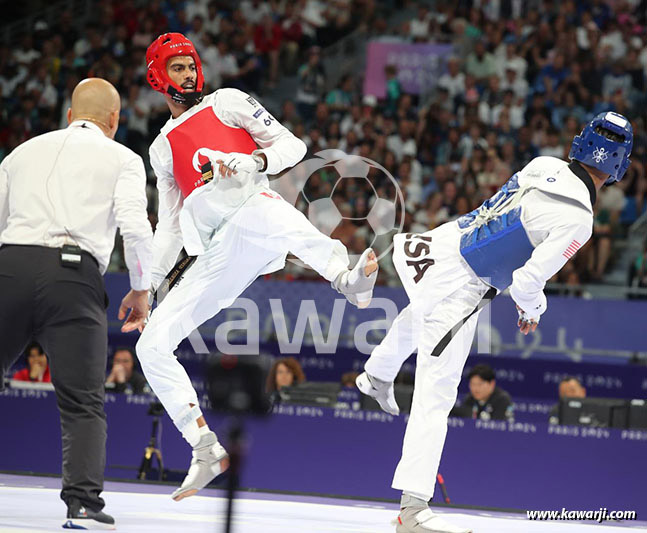 JO 2024 : Firas Katoussi (Demies Taekwondo -80 kg)