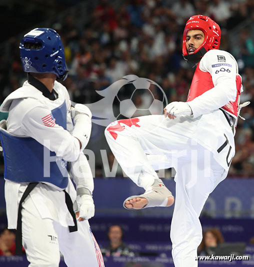 JO 2024 : Firas Katoussi (Demies Taekwondo -80 kg)