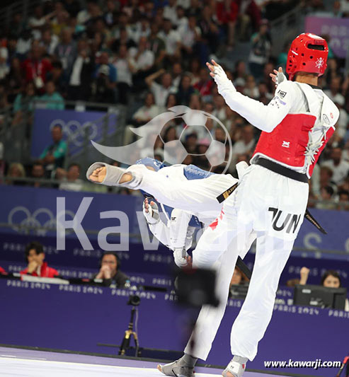 JO 2024 : Firas Katoussi (Demies Taekwondo -80 kg)