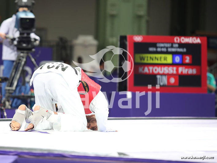 JO 2024 : Firas Katoussi (Demies Taekwondo -80 kg)