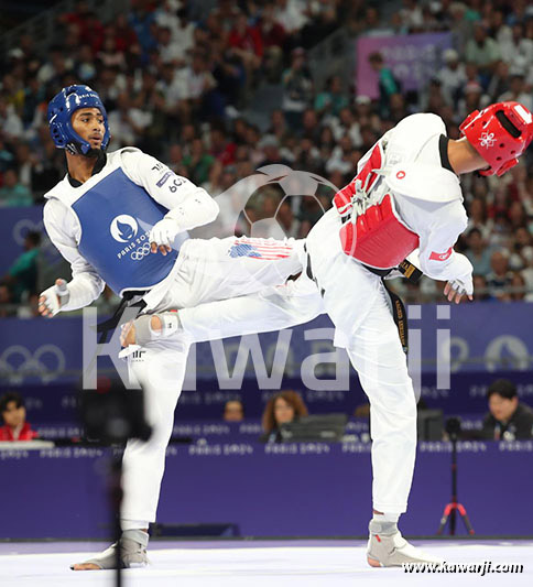 JO 2024 : Firas Katoussi (Demies Taekwondo -80 kg)