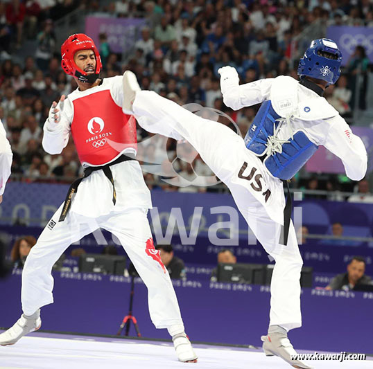 JO 2024 : Firas Katoussi (Demies Taekwondo -80 kg)