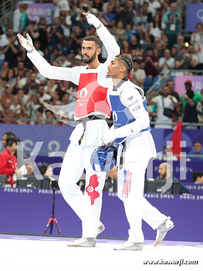 JO 2024 : Firas Katoussi (Demies Taekwondo -80 kg)