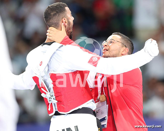 JO 2024 : Firas Katoussi (Demies Taekwondo -80 kg)