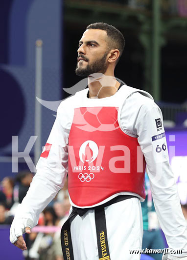 JO 2024 : Firas Katoussi (Demies Taekwondo -80 kg)