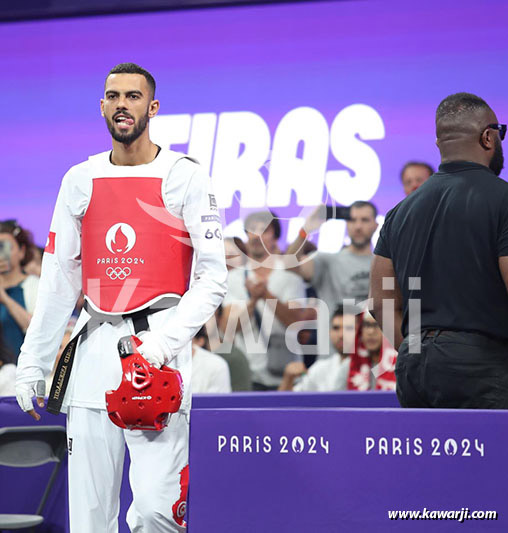 JO 2024 : Firas Katoussi (Demies Taekwondo -80 kg)