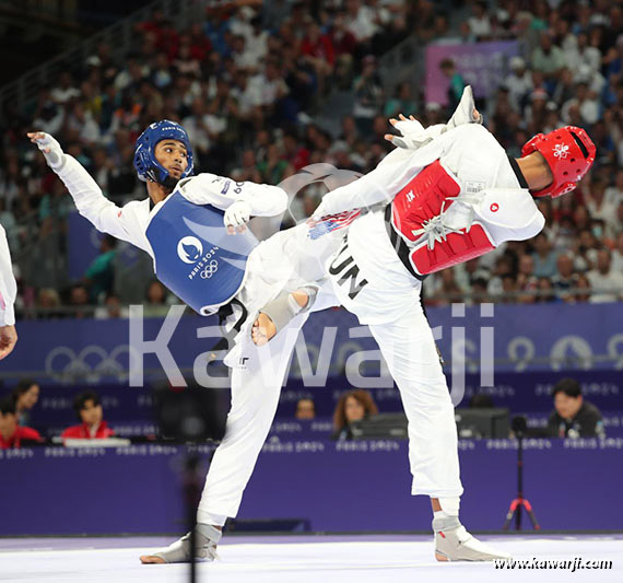 JO 2024 : Firas Katoussi (Demies Taekwondo -80 kg)