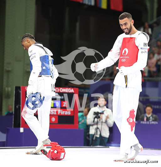 JO 2024 : Firas Katoussi (Demies Taekwondo -80 kg)