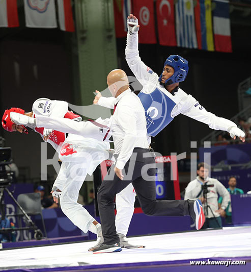 JO 2024 : Firas Katoussi (Demies Taekwondo -80 kg)