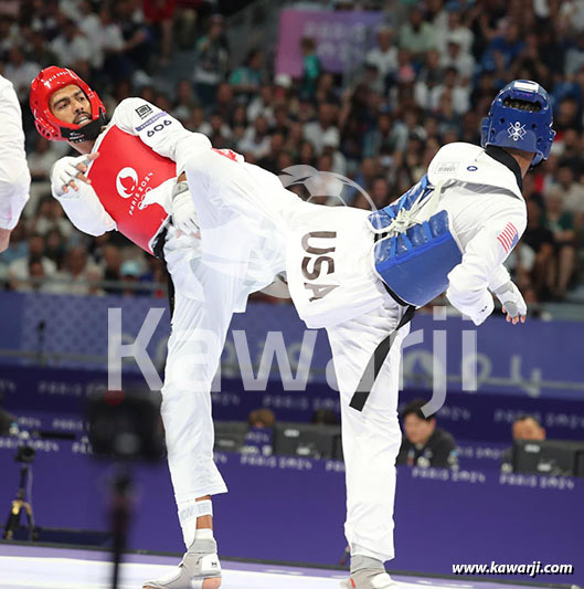 JO 2024 : Firas Katoussi (Demies Taekwondo -80 kg)