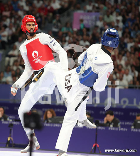 JO 2024 : Firas Katoussi (Demies Taekwondo -80 kg)