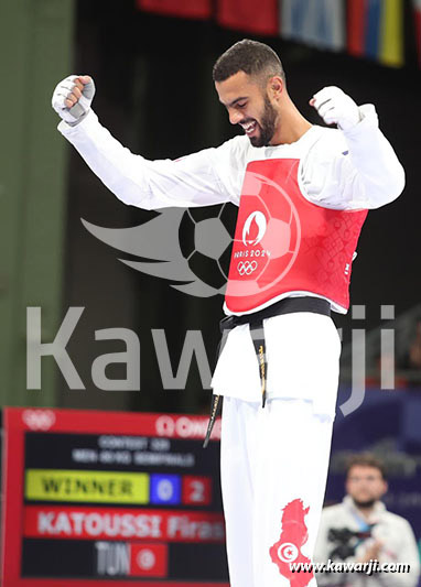 JO 2024 : Firas Katoussi (Demies Taekwondo -80 kg)