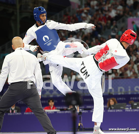 JO 2024 : Firas Katoussi (Demies Taekwondo -80 kg)