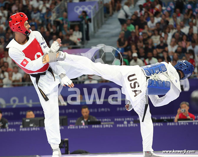 JO 2024 : Firas Katoussi (Demies Taekwondo -80 kg)