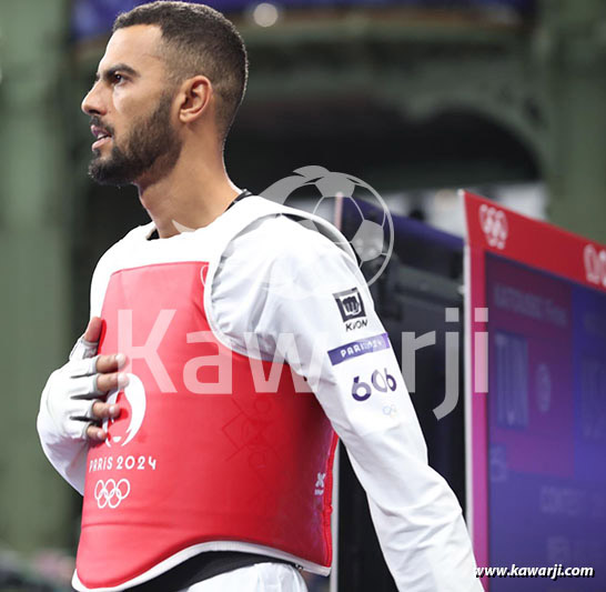 JO 2024 : Firas Katoussi (Demies Taekwondo -80 kg)