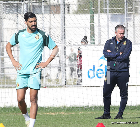 Espérance de Tunis : 1ère séance d'entrainement de Laurentiu Reghecampf