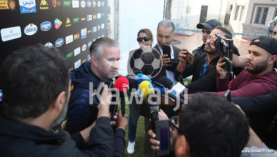 Espérance de Tunis : 1ère séance d'entrainement de Laurentiu Reghecampf