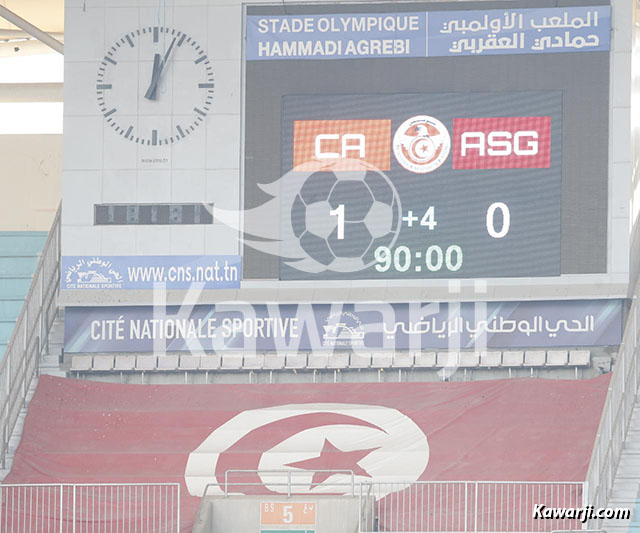 L1 24/25 J15 : Club Africain - AS Gabés 1-0