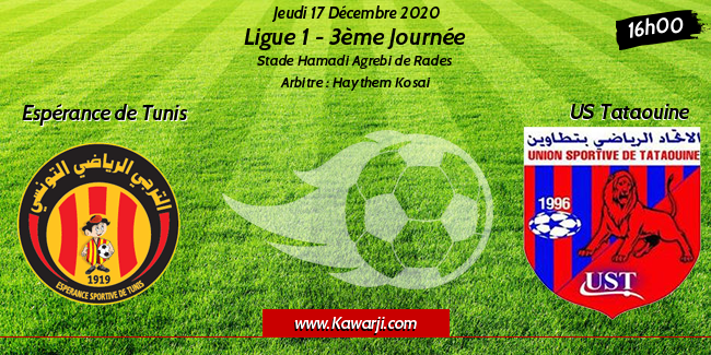 Espérance De Tunis - US Tataouine : Live Score